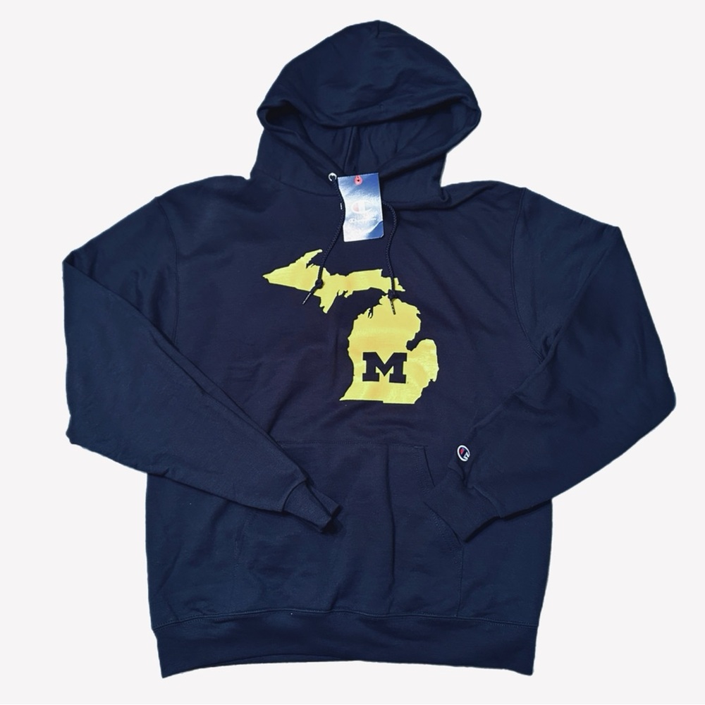 Champion NWT Michigan Wolverines Hoodie Men’s Size M